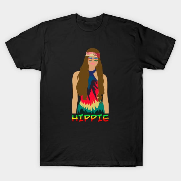 Hippie loveheart T-Shirt by Arnond